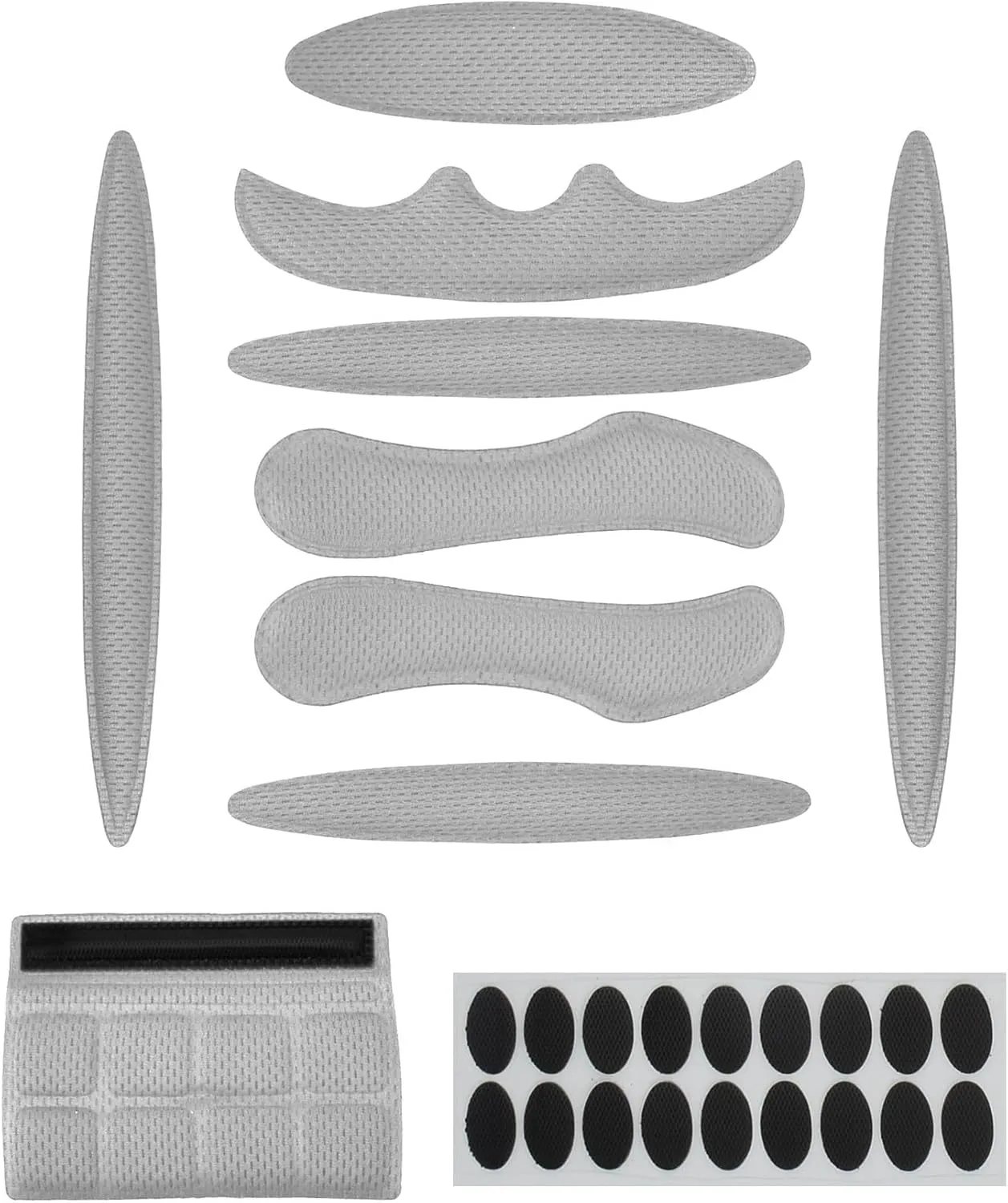 1 Set Cycle Helmet Pads, Padding Kit, Universal Foam Pads for Motorcycle Bike Cycling Helmet (Grey)