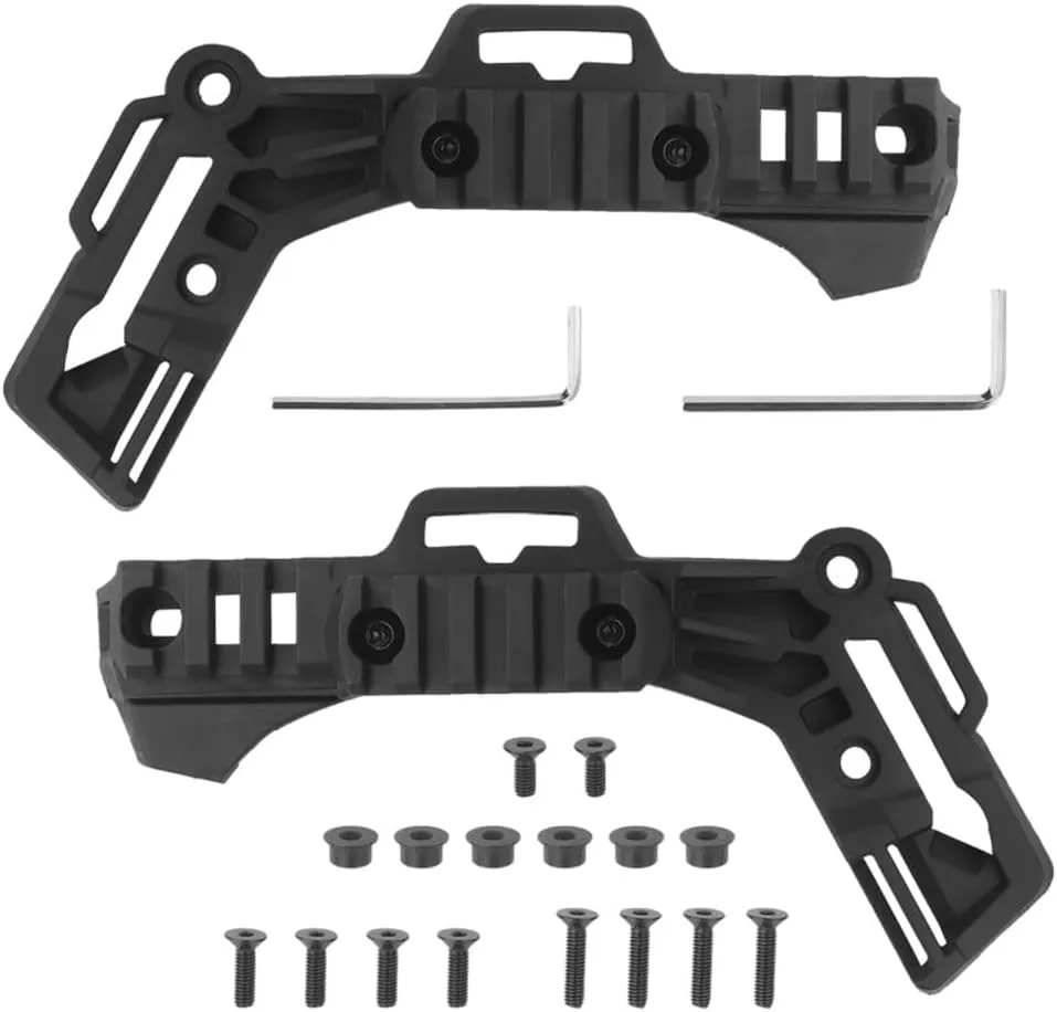 1Pair Tactical Helmet Rail Mount Accessory Replacement Side Rails Kit for Wendy Helmet with Screws