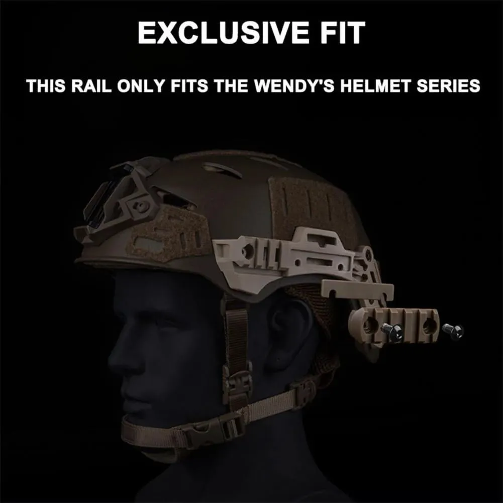 1Pair Tactical Helmet Rail Mount Accessory Replacement Side Rails Kit for Wendy Helmet with Screws