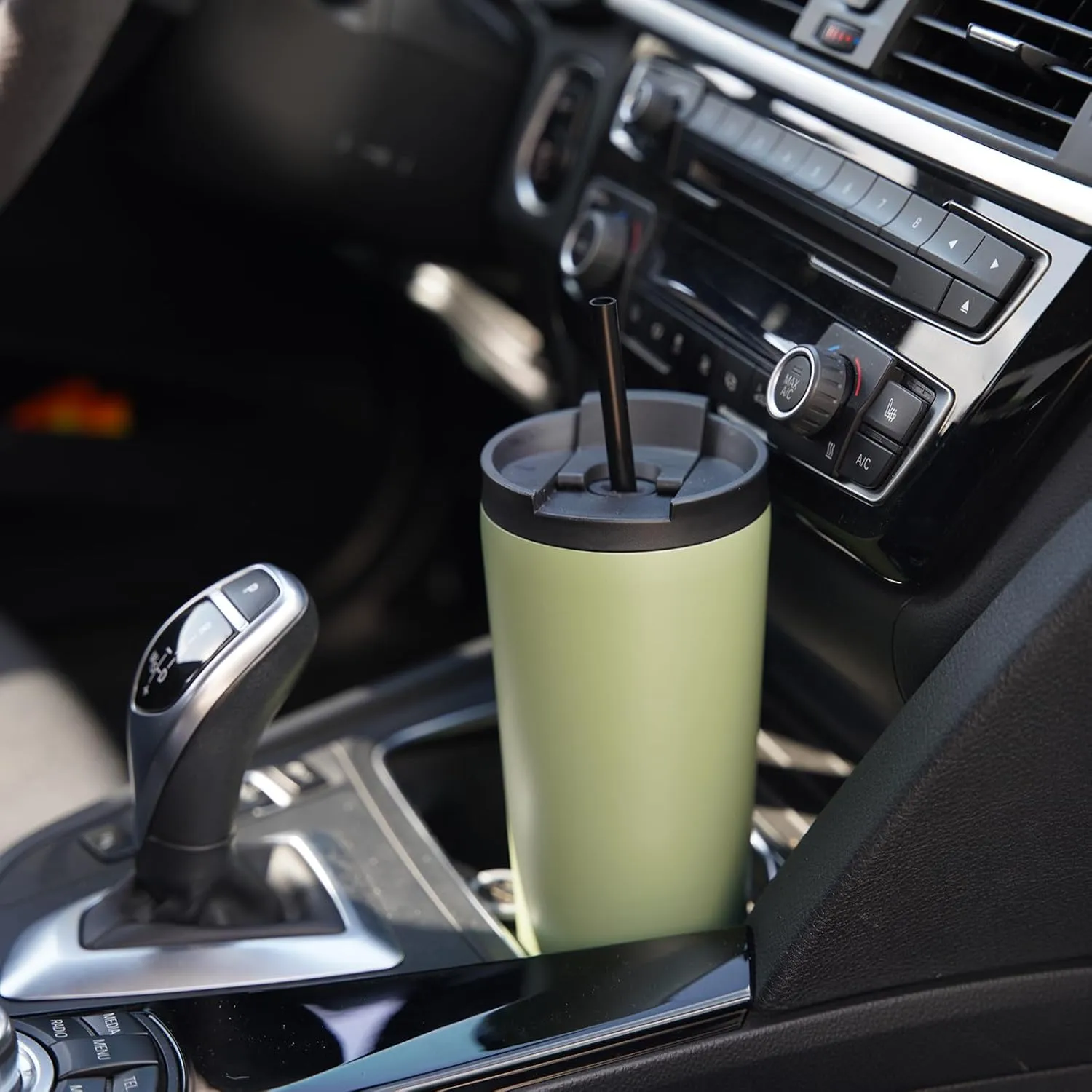 30 OZ Insulated Tumbler with Lid and 2 Straws Stainless Steel Water Bottle Vacuum Travel Mug Coffee Cup,Cherry
