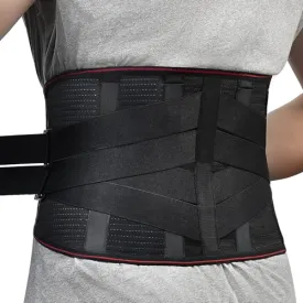 Back Brace for Lower Back Pain Women, Adjustable Back Support Belt for Men for Work,Breathable Lumbar Support Belt for Herniated Disc,Sciatica (Medium, Black)