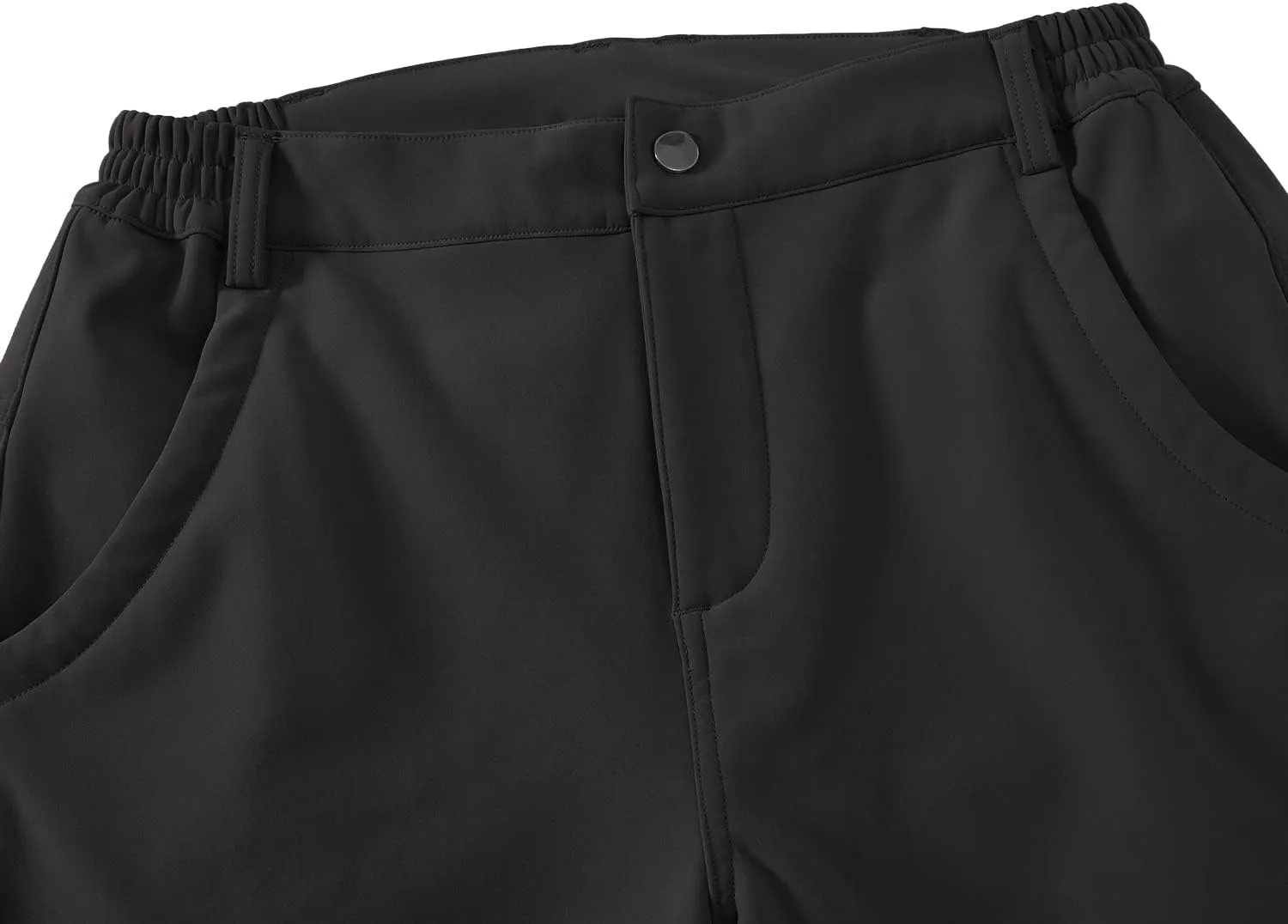 BGOWATU Women's Winter Hiking Pants Fleece Lined Waterproof Windproof Snow Insulated Pants with 6 Pockets