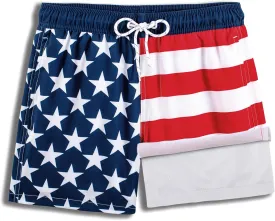 BRISIRA Boys Swim Trunks Bathing Suit Compression Boxer Brief Liner Anti-Chafe Swimsuit Swim Shorts Toddler Kids Youth Teen