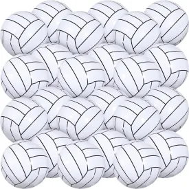 Chivao 24 Pieces Inflatable Ball Soccer Softball Volley Basketball Football 16 Inch Beach Balls Party Favors Summer Swimming Pool(Volleyball,16 Inch)