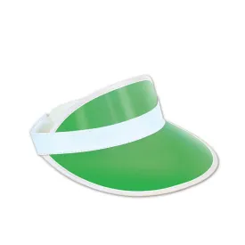 Clear Green Plastic Dealer's Visor