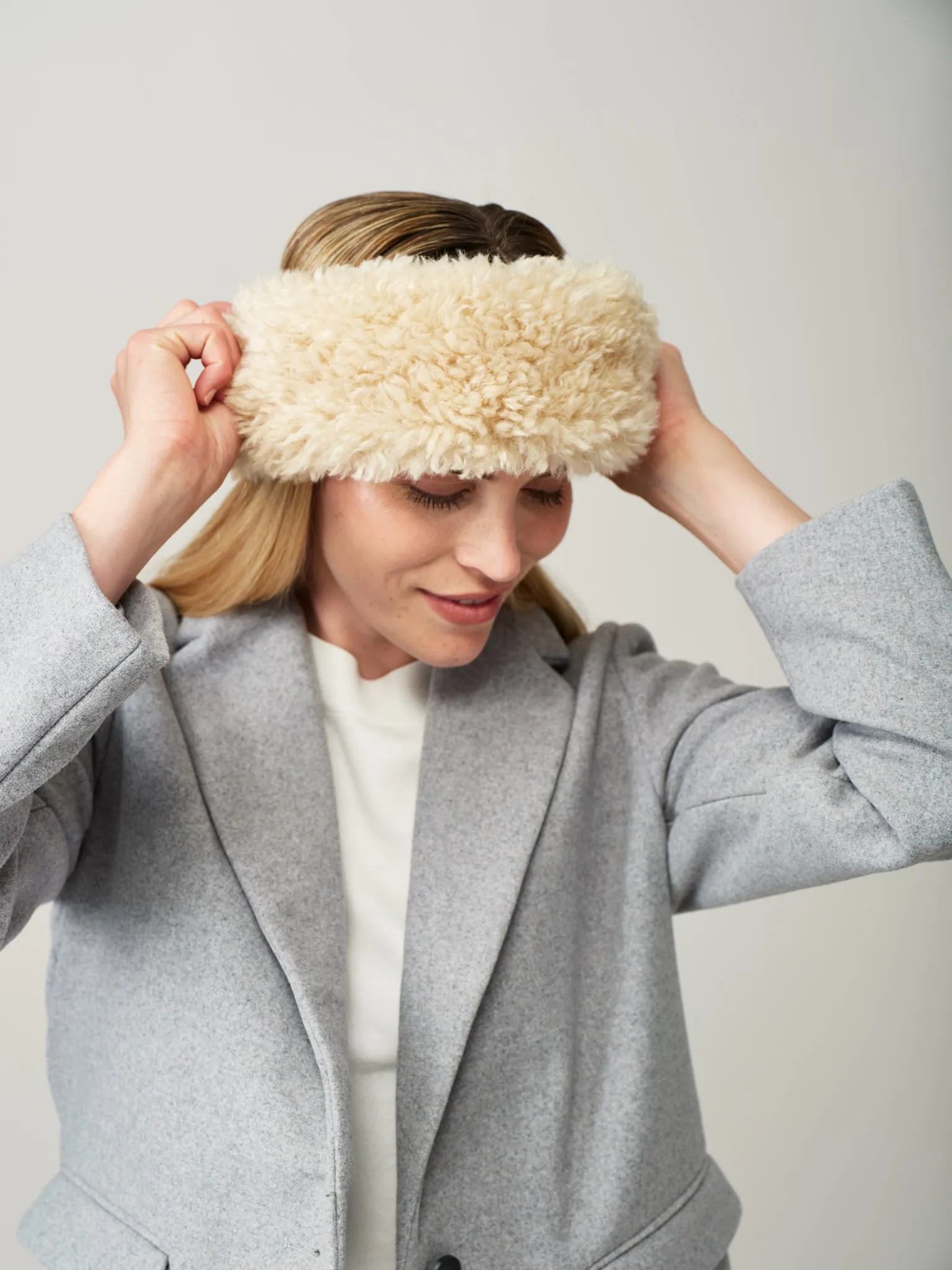 Faux Fur Huff Headband