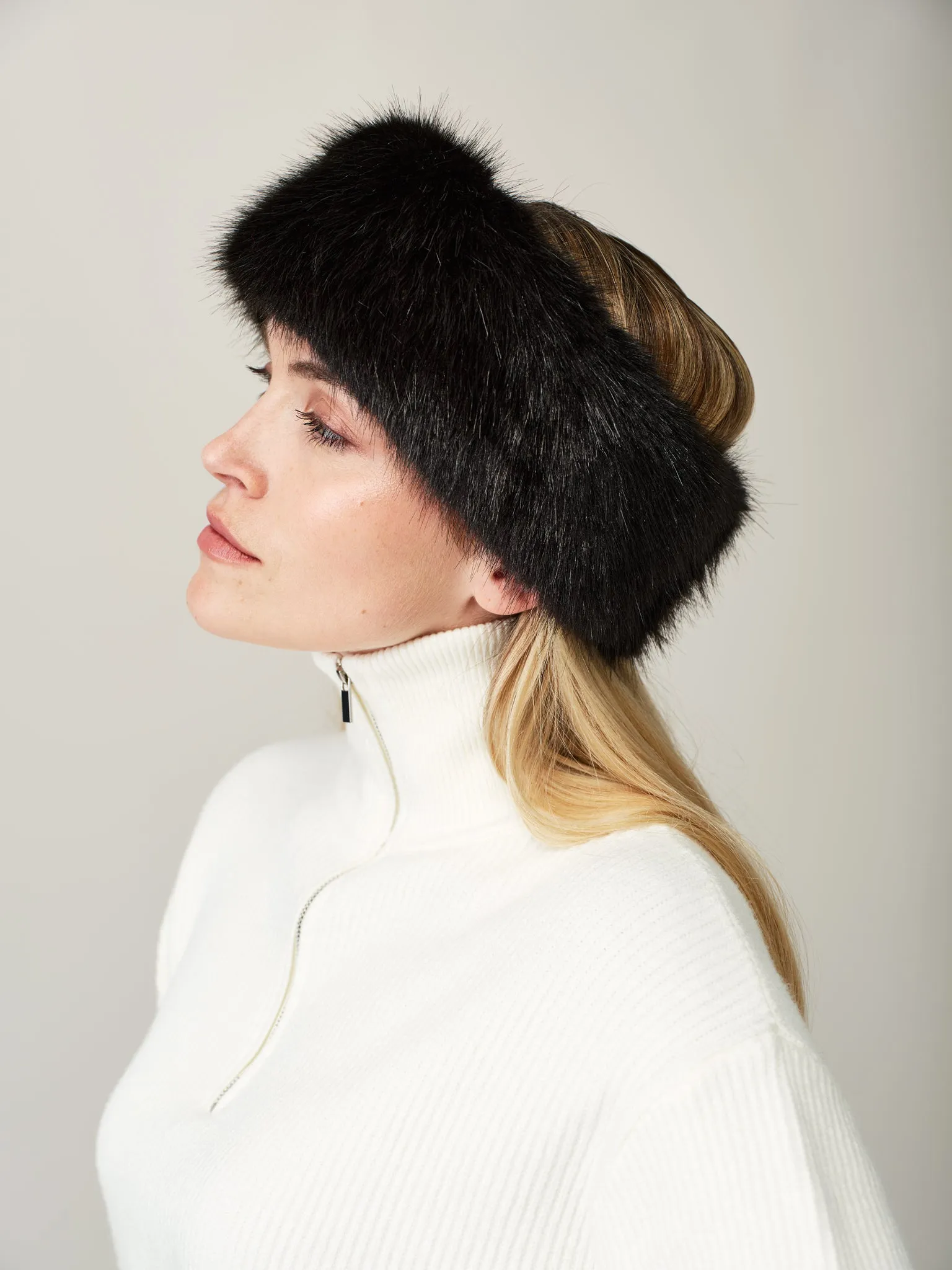 Faux Fur Huff Headband