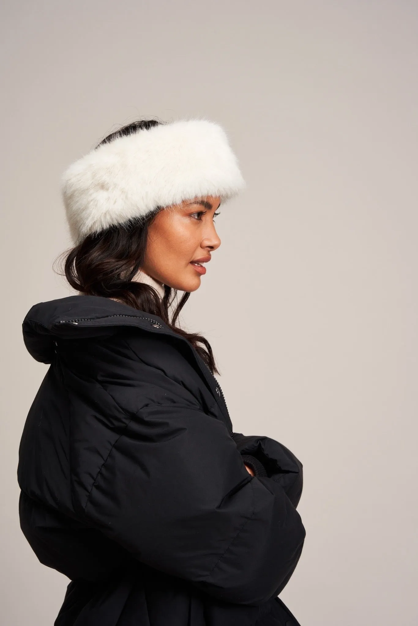 Faux Fur Huff Headband