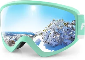 findway Kids Ski Goggles, Kids Snow Snowboard Goggles for Boys Girls Youth OTG