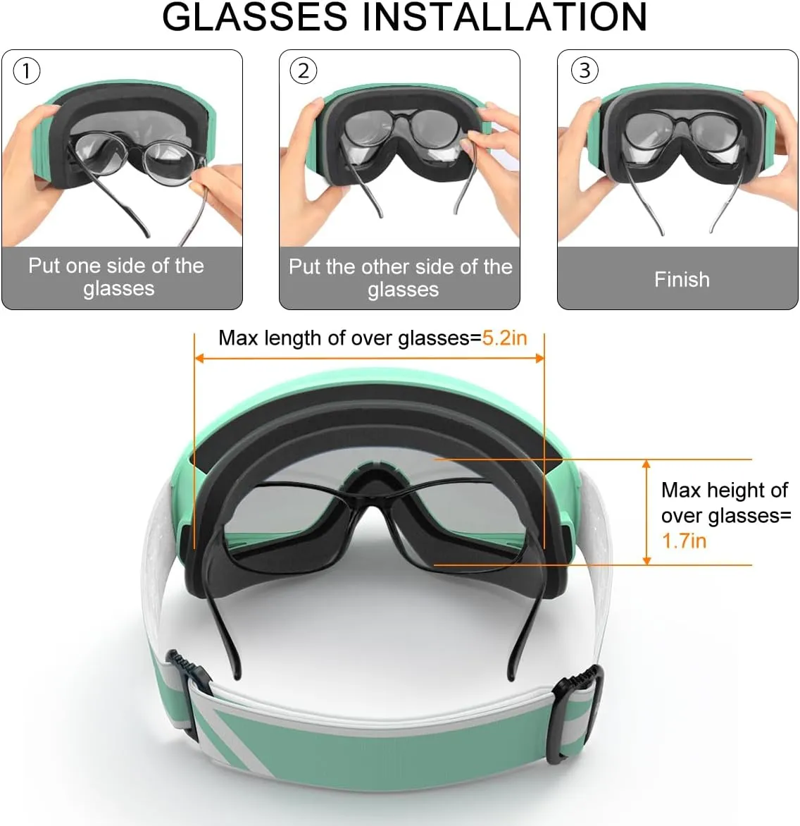 findway Kids Ski Goggles, Kids Snow Snowboard Goggles for Boys Girls Youth OTG