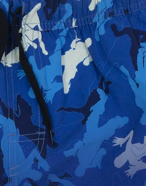 Fortnite Swim Shorts For Boys | Dark Blue Gamer Swimming Trunks