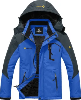 GEMYSE Men's Mountain Waterproof Ski Snow Jacket Winter Windproof Rain Jacket