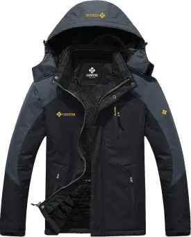 GEMYSE Men's Mountain Waterproof Ski Snow Jacket Winter Windproof Rain Jacket