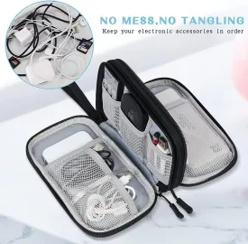 HORNO Travel Cord OrganizerElectronics Accessories Organizer Pouch Bag for Charger,USB Cable,Business Travel Gadget Bag  (Black)