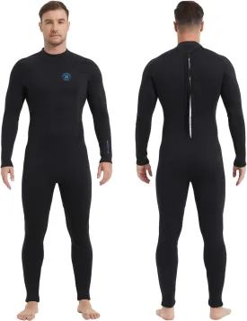 Lemorecn Men's Wetsuit 3/2mm and 5/4mm,Full Wetsuits for Men and Women,Wetsuits for Diving Snorkeling Surfing Swimming