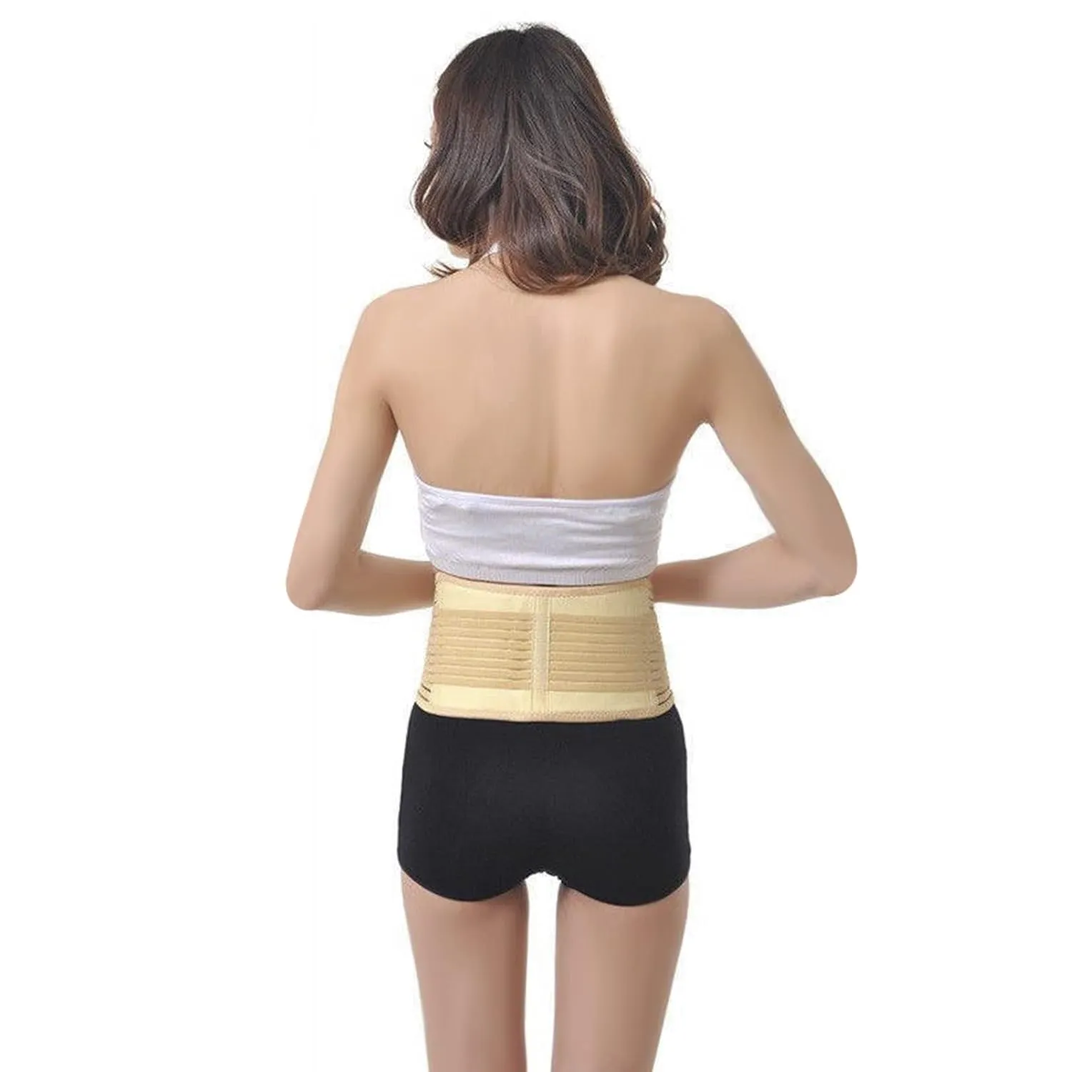Men Women Back Brace Breathable Waist Lumbar Lower Back Support Belt Waist Compression with Adjustable Strap for Sciatica,Herniated Disc, Scoliosis Back Pain Relief, Heavy lifting Removable Lumbar Pad (B-Khaki for Waist girth 28.8-34 inches)
