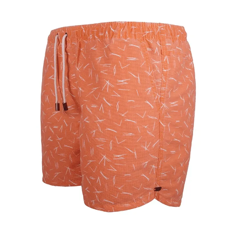 Men's Elastic Waist Swim Board Shorts Without Mesh Lining - SF0811