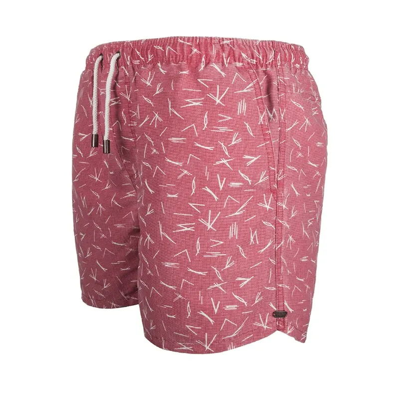 Men's Elastic Waist Swim Board Shorts Without Mesh Lining - SF0811