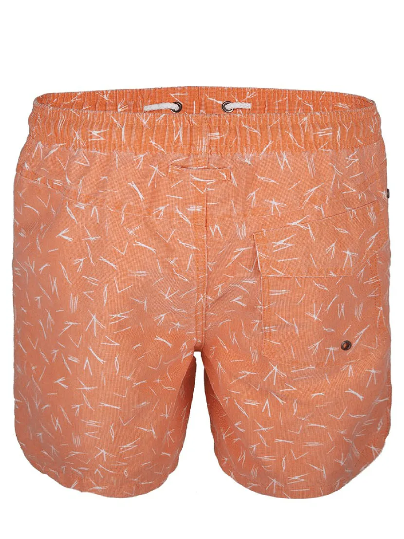 Men's Elastic Waist Swim Board Shorts Without Mesh Lining - SF0811
