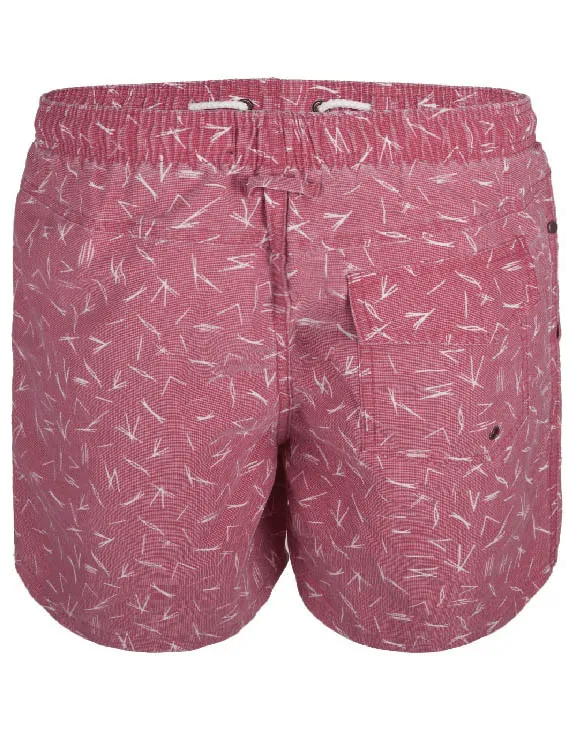 Men's Elastic Waist Swim Board Shorts Without Mesh Lining - SF0811