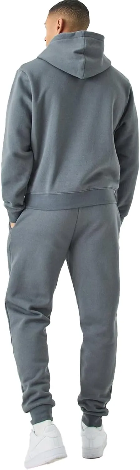 Men's Tacksuit 2-Piece Active Set:Fleece Pullover Sweatshirt and Sweatpants,Jogging Sweatsuit Outfit