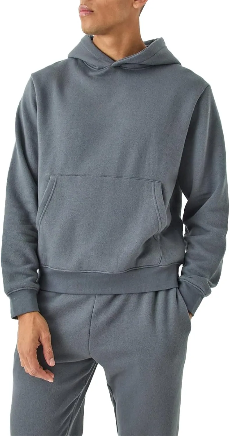 Men's Tacksuit 2-Piece Active Set:Fleece Pullover Sweatshirt and Sweatpants,Jogging Sweatsuit Outfit