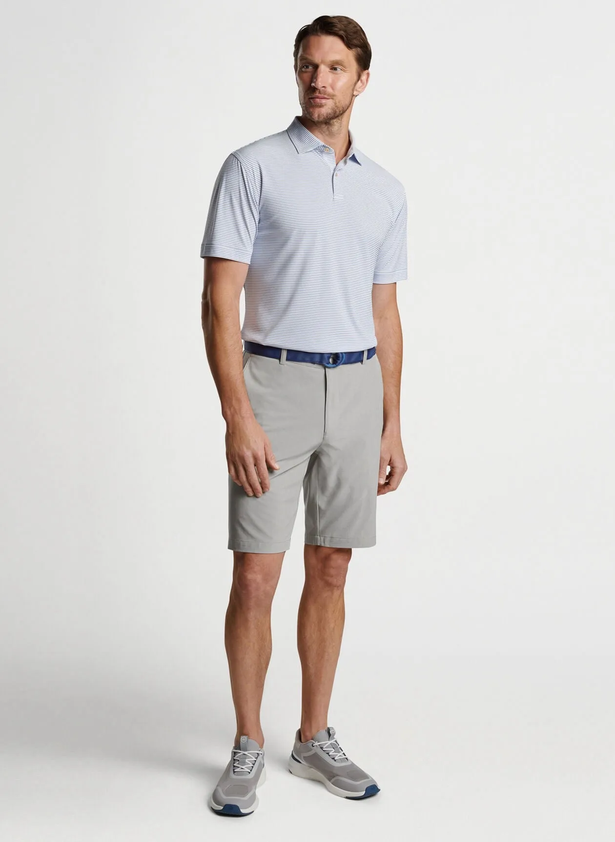 Peter Millar Shackleford Performance Hybrid Short - BRITISH GREY