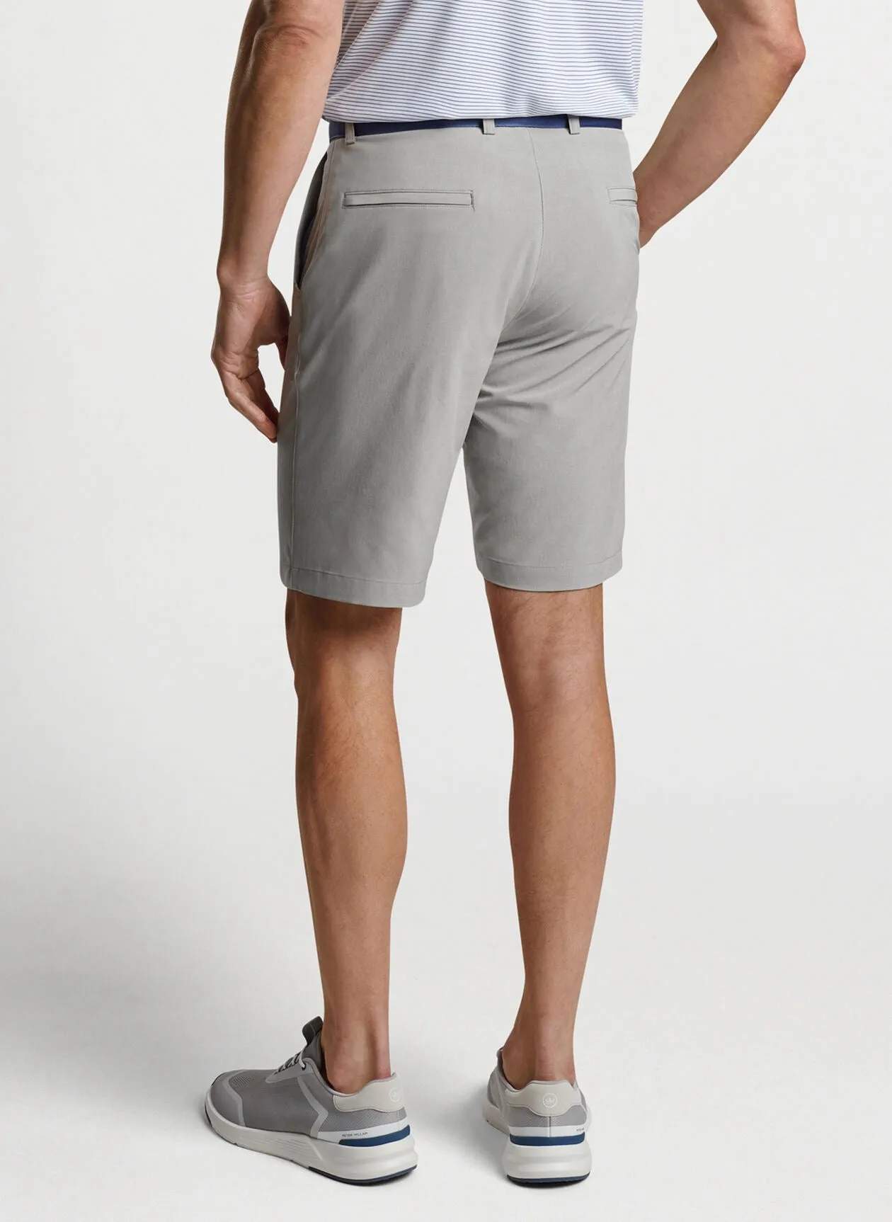 Peter Millar Shackleford Performance Hybrid Short - BRITISH GREY