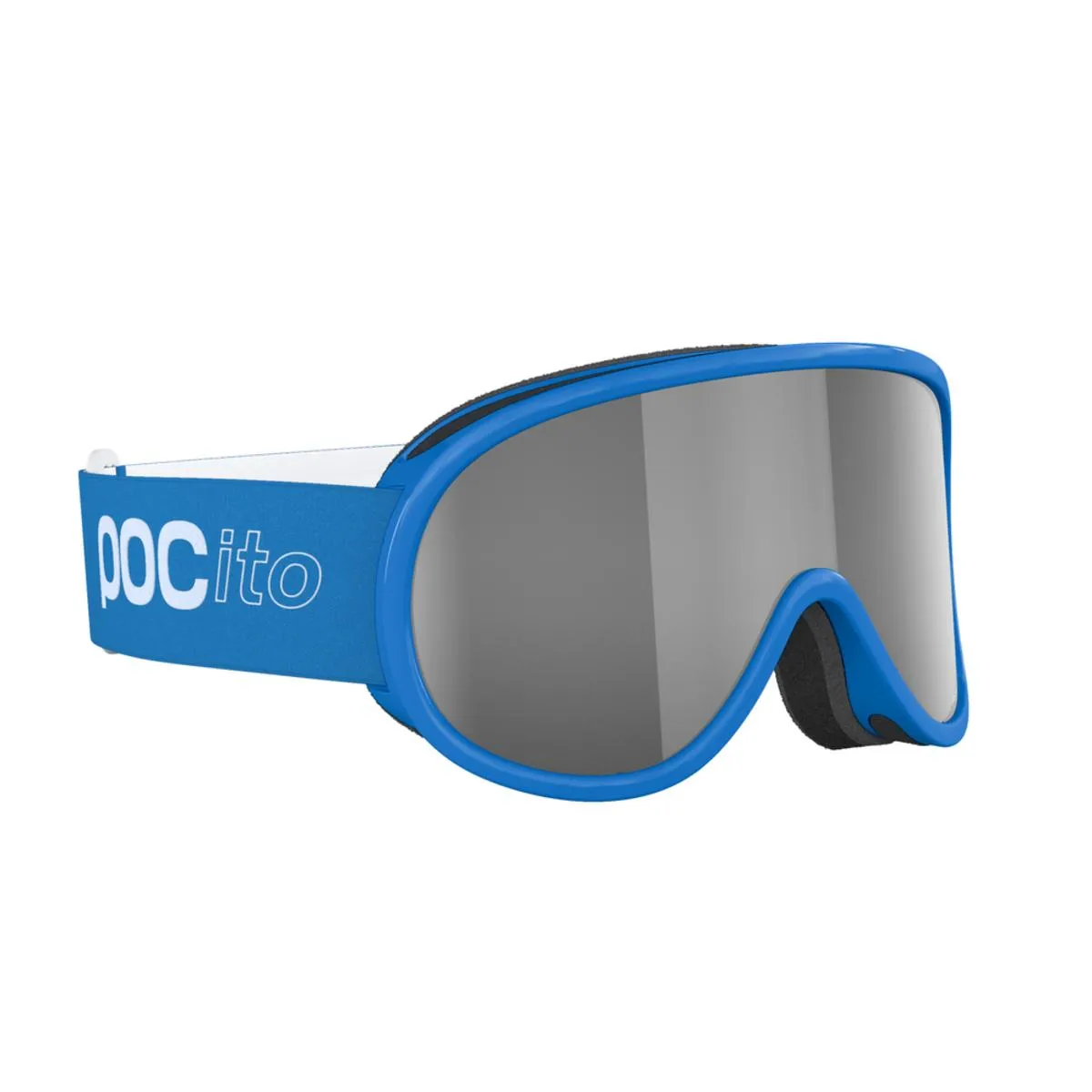 POC POCito Retina Kid's Ski Goggles Partly Sunny Silver Lens - Fluorescent Blue Frame