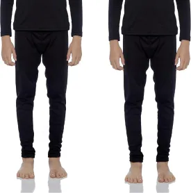Rocky Boy's Thermal Bottoms Long Johns Fleece Lined Base Layer Pants Insulated for Outdoor Ski Warmth/Extreme Cold Pajamas