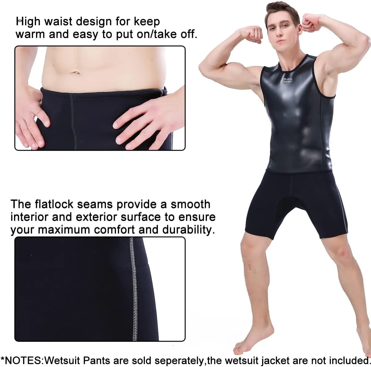 Wetsuit Shorts Pants Men Women 1.5mm Neoprene Shorts for Swimming Surfing Snorkeling Diving
