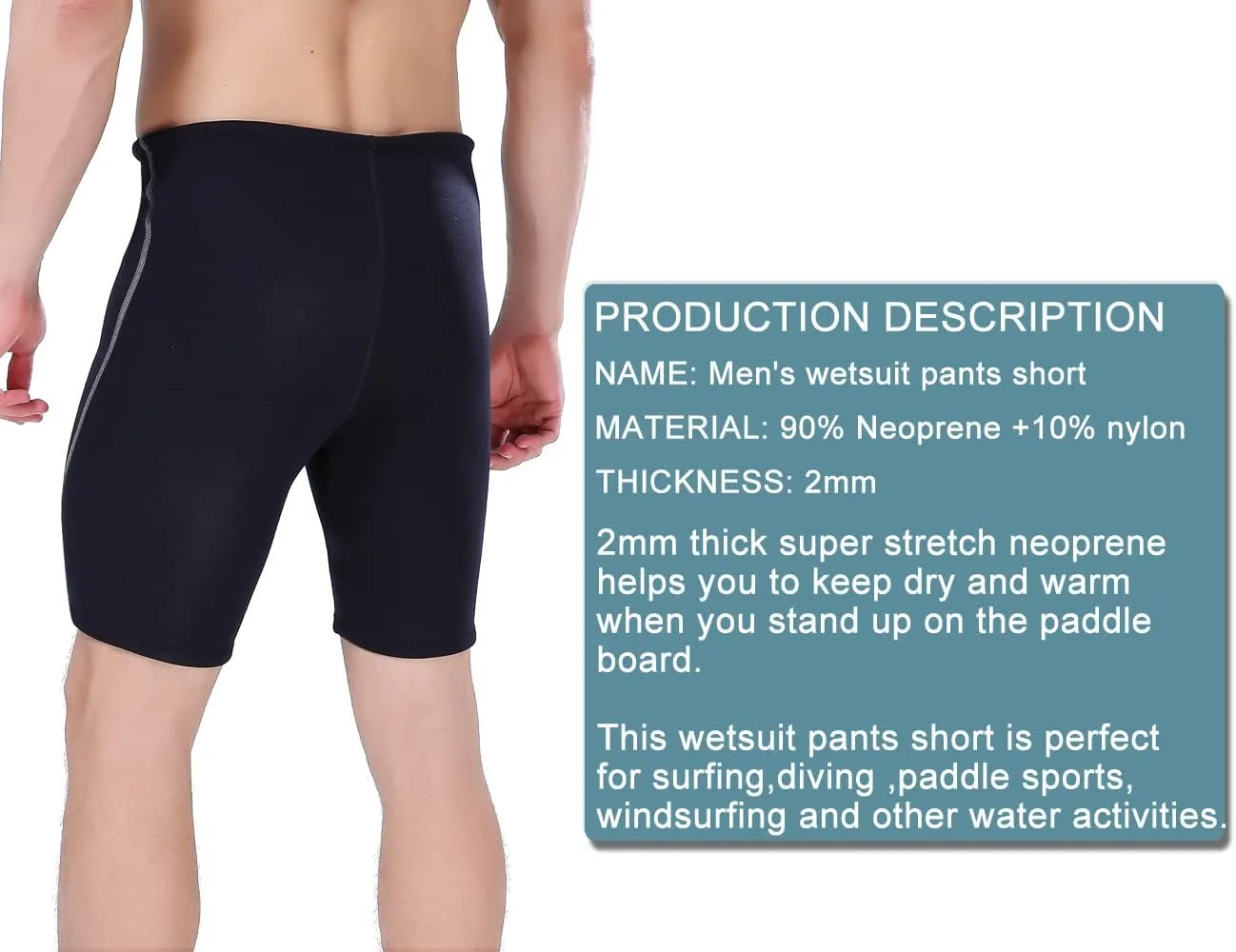 Wetsuit Shorts Pants Men Women 1.5mm Neoprene Shorts for Swimming Surfing Snorkeling Diving